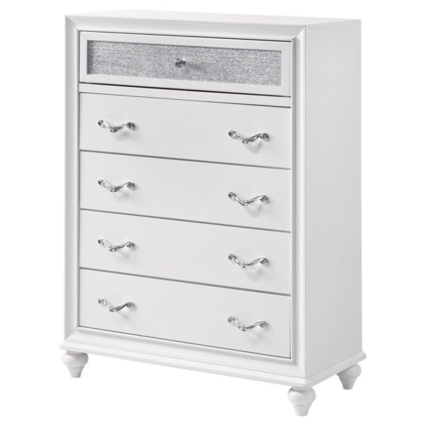 Barzini 5-drawer Bedroom Chest White