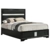 Miranda 54-inch Upholstered Full Panel Bed Black