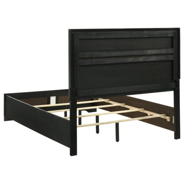Miranda 54-inch Upholstered Full Panel Bed Black