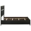 Miranda 54-inch Upholstered Full Panel Bed Black