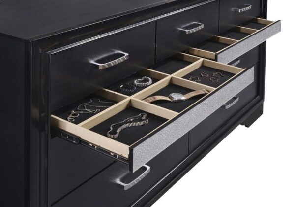 Miranda 4-piece Eastern King Bedroom Set Black