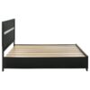 Miranda 51-inch Wood Eastern King Storage Panel Bed Black