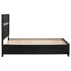 Miranda 51-inch Wood Twin Storage Panel Bed Black
