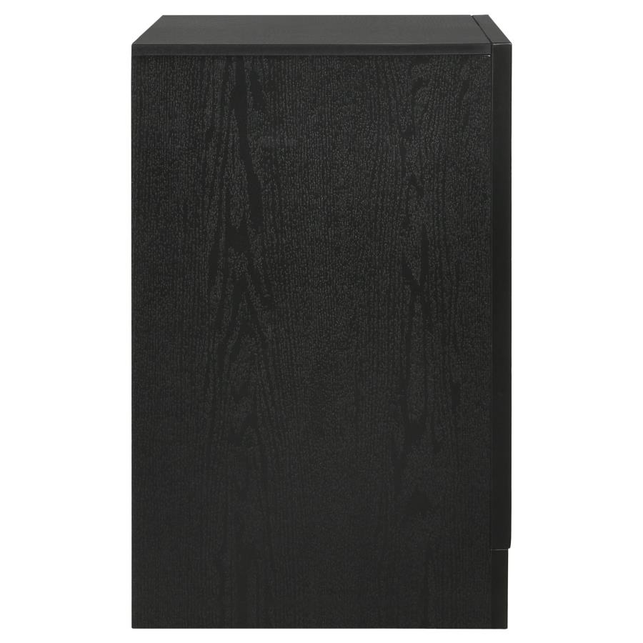 Miranda 3-drawer Nightstand Bedside Table Black