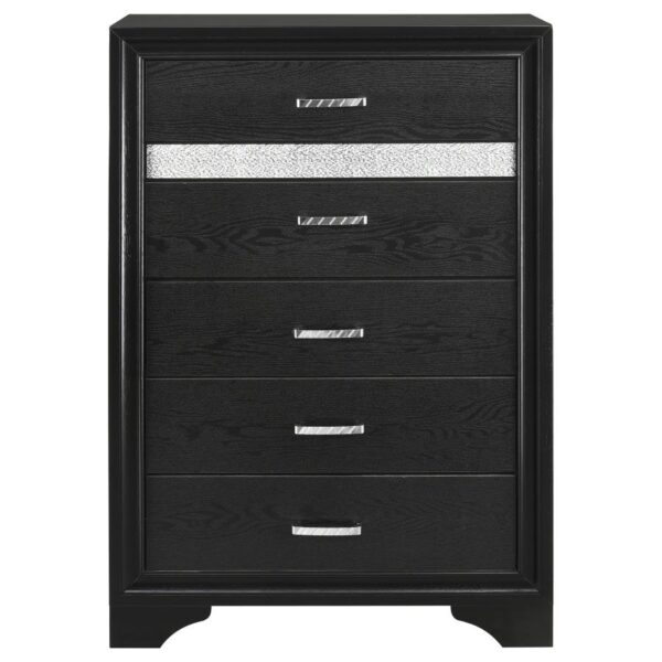 Miranda 6-drawer Bedroom Chest Black