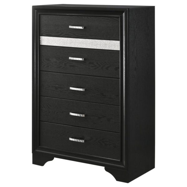 Miranda 6-drawer Bedroom Chest Black
