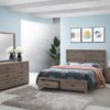 Brantford 4-piece Eastern King Bedroom Set Barrel Oak