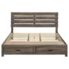 Brantford Wood Eastern King Storage Panel Bed Barrel Oak
