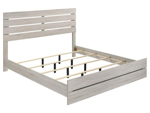 Brantford Wood Eastern King Panel Bed Coastal White