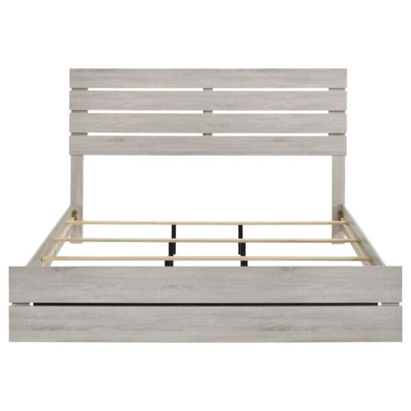 Brantford Wood Eastern King Panel Bed Coastal White