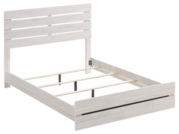 Brantford Wood Queen Panel Bed Coastal White