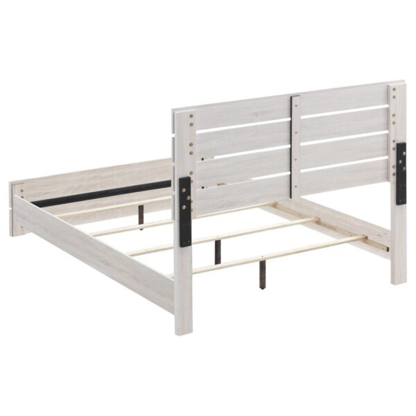 Brantford Wood Queen Panel Bed Coastal White