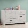 Brantford 6-drawer Dresser Coastal White