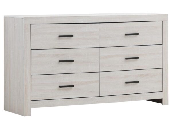 Brantford 6-drawer Dresser Coastal White