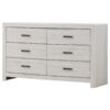 Brantford 6-drawer Dresser Coastal White