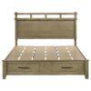 Hazlewood 59-inch Eastern King Storage Bed Vineyard Oak
