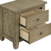 Hazlewood 2-drawer Nightstand Bedside Table Vineyard Oak