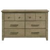 Hazlewood 6-drawer Bedroom Dresser Cabinet Vineyard Oak
