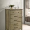 Hazlewood 5-drawer Bedroom Chest of Drawers Vineyard Oak
