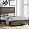Watson Wood Full Panel Bed Grey Oak
