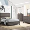 Watson Wood Full Panel Bed Grey Oak