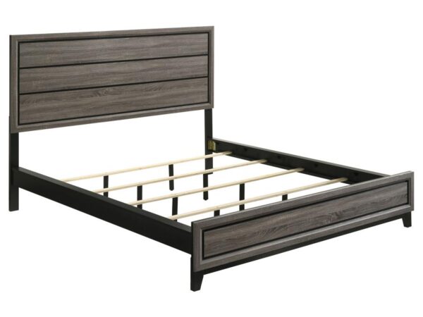 Watson Wood California King Panel Bed Grey Oak