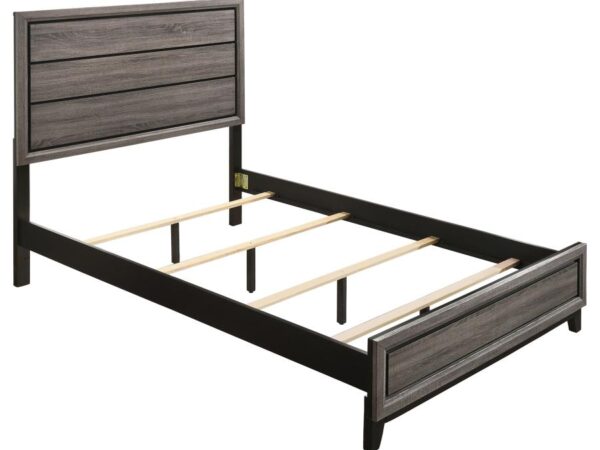 Watson Wood Queen Panel Bed Grey Oak