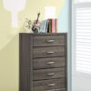 Watson 5-drawer Bedroom Chest Grey Oak