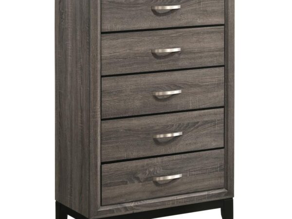 Watson 5-drawer Bedroom Chest Grey Oak