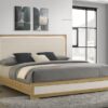 Hyland Eastern King Panel Bed LED Headboard Natural