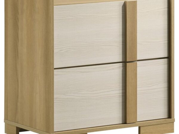 Hyland 2-drawer Nightstand Bedside Table Natural