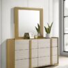 Hyland 6-drawer Dresser with Mirror Natural