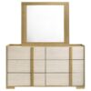 Hyland 6-drawer Dresser with Mirror Natural