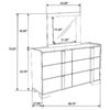 Hyland 6-drawer Dresser with Mirror Natural