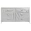 Cassia 6-drawer Bedroom Dresser Cabinet White High Gloss