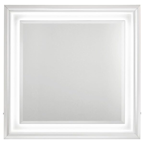 Cassia Dresser Mirror White High Gloss
