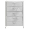 Cassia 5-drawer Bedroom Chest of Drawers White High Gloss