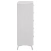 Cassia 5-drawer Bedroom Chest of Drawers White High Gloss