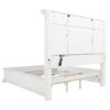 McKinney Queen LED Light Panel Bed Vintage White