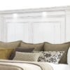 McKinney Queen LED Light Panel Bed Vintage White