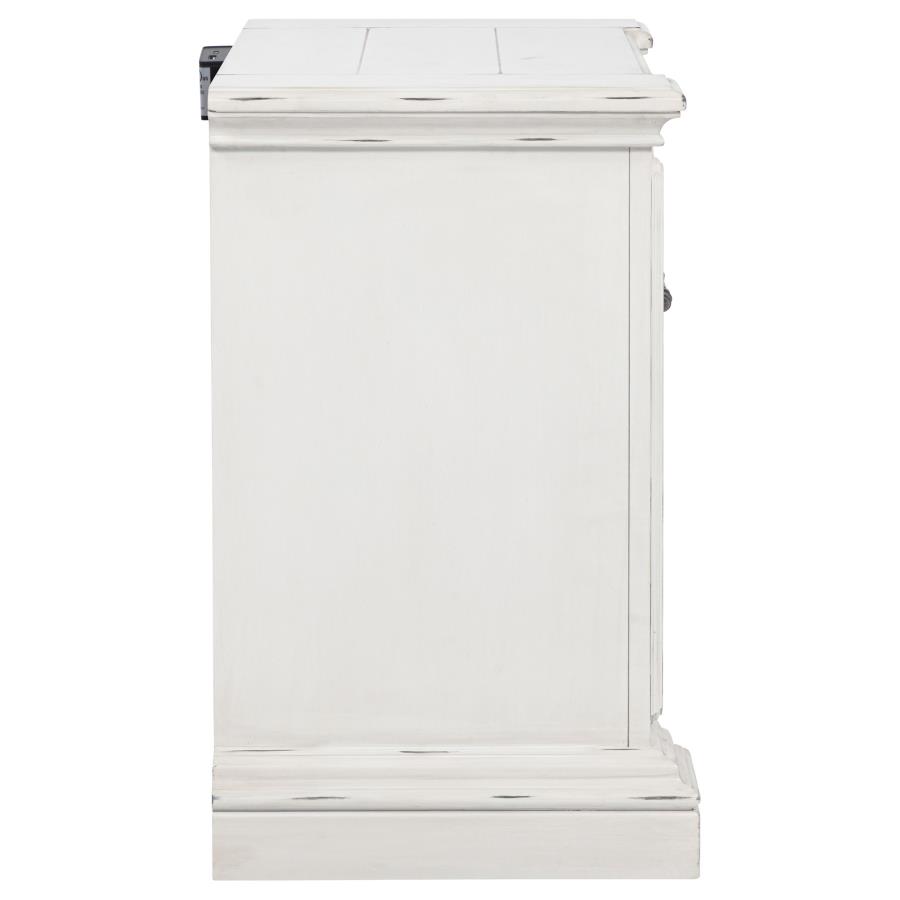 McKinney 2-drawer Nightstand with Dual USB Vintage White