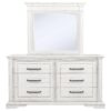 McKinney 6-drawer Bedroom Dresser with Mirror Vintage White