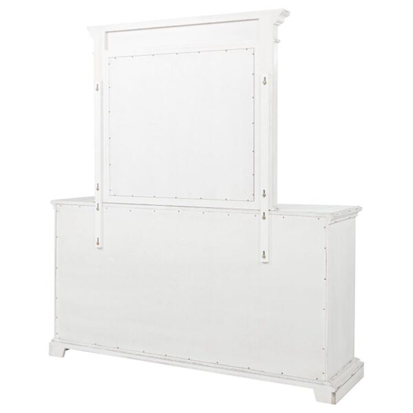 McKinney 6-drawer Bedroom Dresser with Mirror Vintage White