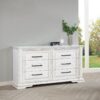 McKinney 6-drawer Bedroom Dresser Cabinet Vintage White