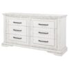 McKinney 6-drawer Bedroom Dresser Cabinet Vintage White