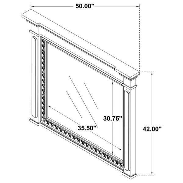 McKinney Dresser Mirror Vintage White