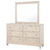 Pembroke 6-drawer Bedroom Dresser with Mirror Washed Oak