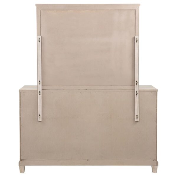 Pembroke 6-drawer Bedroom Dresser with Mirror Washed Oak