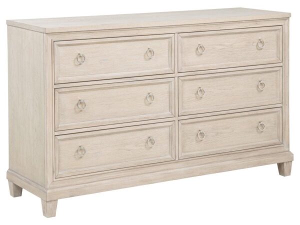 Pembroke 6-drawer Bedroom Dresser Cabinet Washed Oak