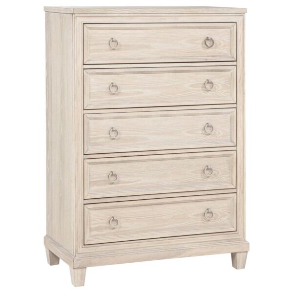 Pembroke 5-drawer Chest of Drawers Washed Oak